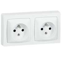 Prise de courant 2X2P+T 16A LEGRAND 86076